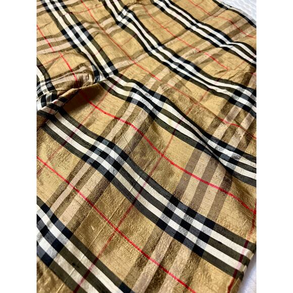 Vintage Karen Warren Raw Silk Gold Plaid Check Pants – Size 6
Made in USA - Picture 4 of 5